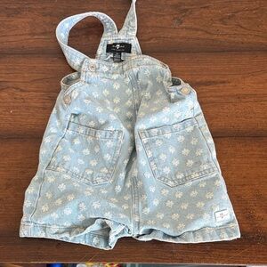 7 For All Mankind Blue Girls Overalls 3T